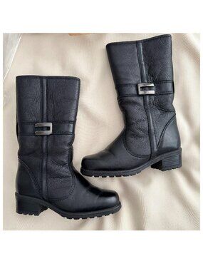 Vintage PAJAR leather boots with Shearling Lining, size 9